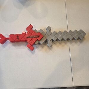 Nerf Red and Gray Minecraft Sword